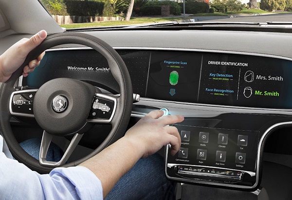 Fingerprint sensing in the car